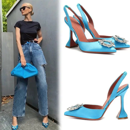 Women thin heel shoes A&S Collection
