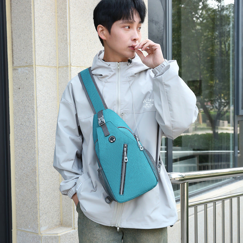 New Multifunctional Men's Shoulder Crossbody Bag Male Hard-Wearing Canvas Shoulder Messenger Bags Chest Bag CJ