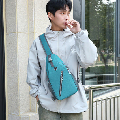 New Multifunctional Men's Shoulder Crossbody Bag Male Hard-Wearing Canvas Shoulder Messenger Bags Chest Bag CJ