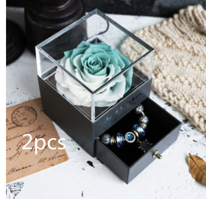 Eternal Flower Rose Jewelry Box for Birthday Presents Valentines Day Wedding Gift A&S Collection