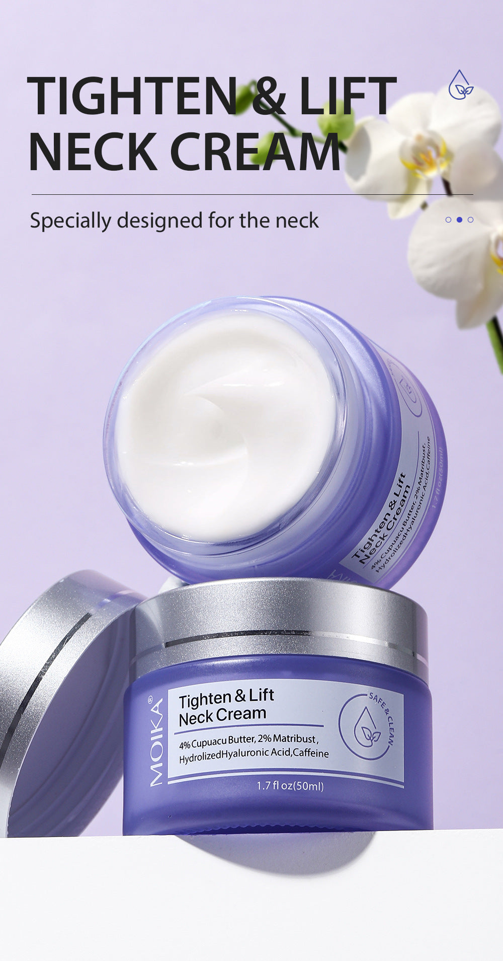 Neck Wrinkle Removal Cream Tightening Firming Fade Fine Lines Anti-Aging Necklines Lifting Shaping Beauty Neck Cream A&S Collection
