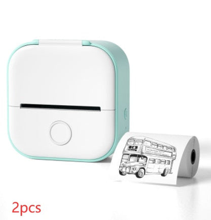 Portable Mini Thermal Label Printer: Home Photo Printer and Student Study Aid with Bluetooth Compatibility – Ideal for Price Tags and Error Correction A&S Collection