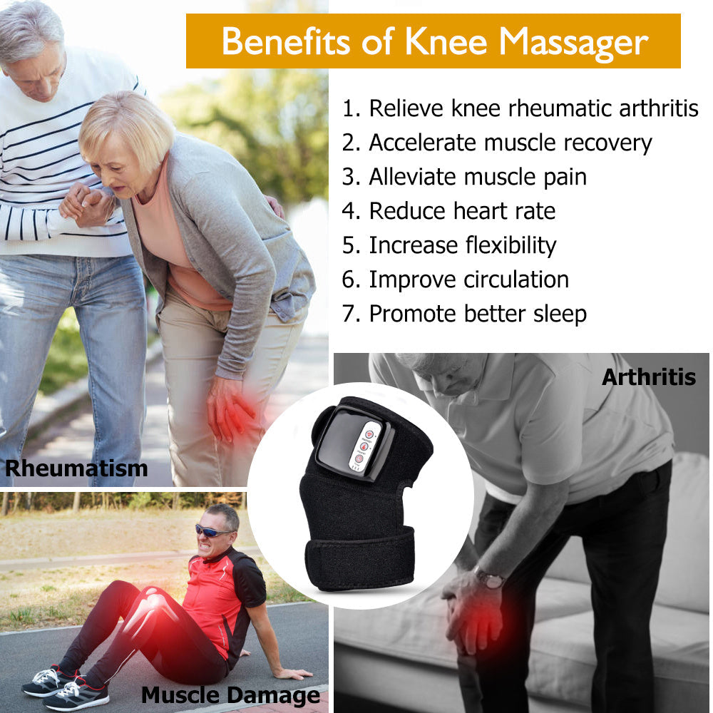 Electric Infrared Heating Knee Massager Wrap Elbow Joint Support Vibration Therapy Physiotherapy Machine Pain Relief Massageador A&S Collection