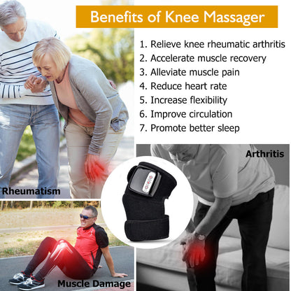 Electric Infrared Heating Knee Massager Wrap Elbow Joint Support Vibration Therapy Physiotherapy Machine Pain Relief Massageador A&S Collection