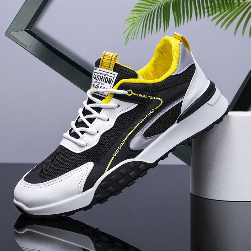 Various Styles of Men's Flying Woven Breathable Student Leisure Mesh Walking and Running Shoes A&S Collection