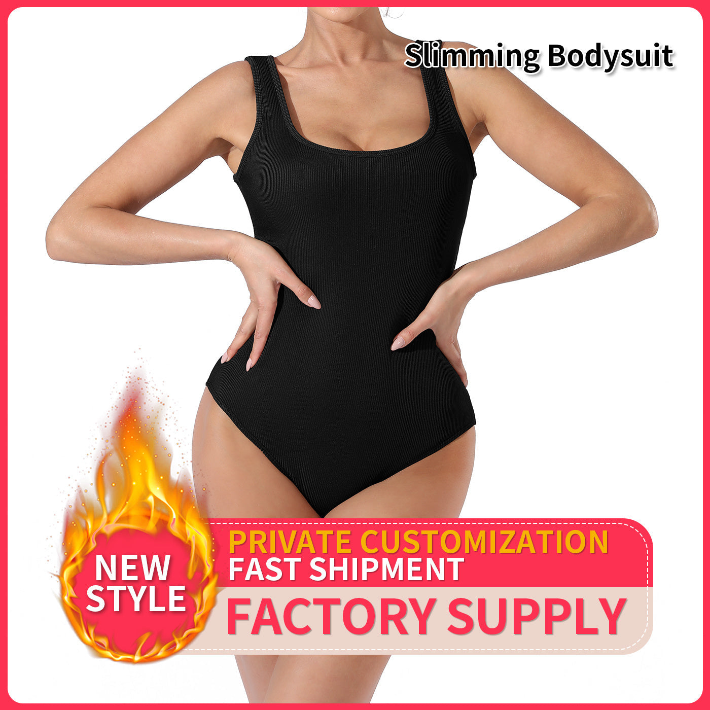Women's Fashion Simple Solid Color Bodysuit A&S Collection