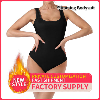 Women's Fashion Simple Solid Color Bodysuit A&S Collection