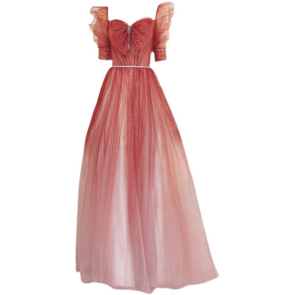 Elegant Evening Dress for Women's Show Hosts: Perfectly Designed for Captivating Performances and Formal Events CJ