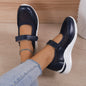 Women's Casual Thick Bottom Breathable Velcro Women's Mesh Surface Shoes A&S Collection
