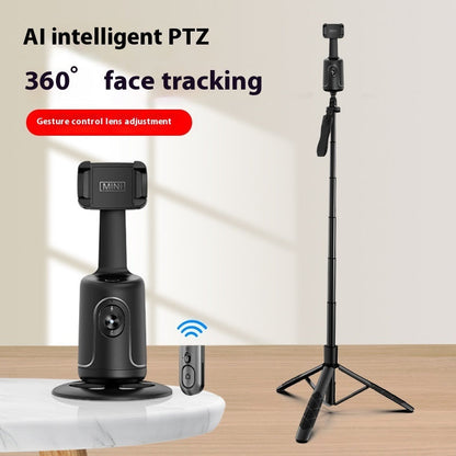 360° Auto Face Tracking AI Gimbal | Smart Phone Holder for Vlogging, Video, and Live Streaming Stabilizer Tripod CJ