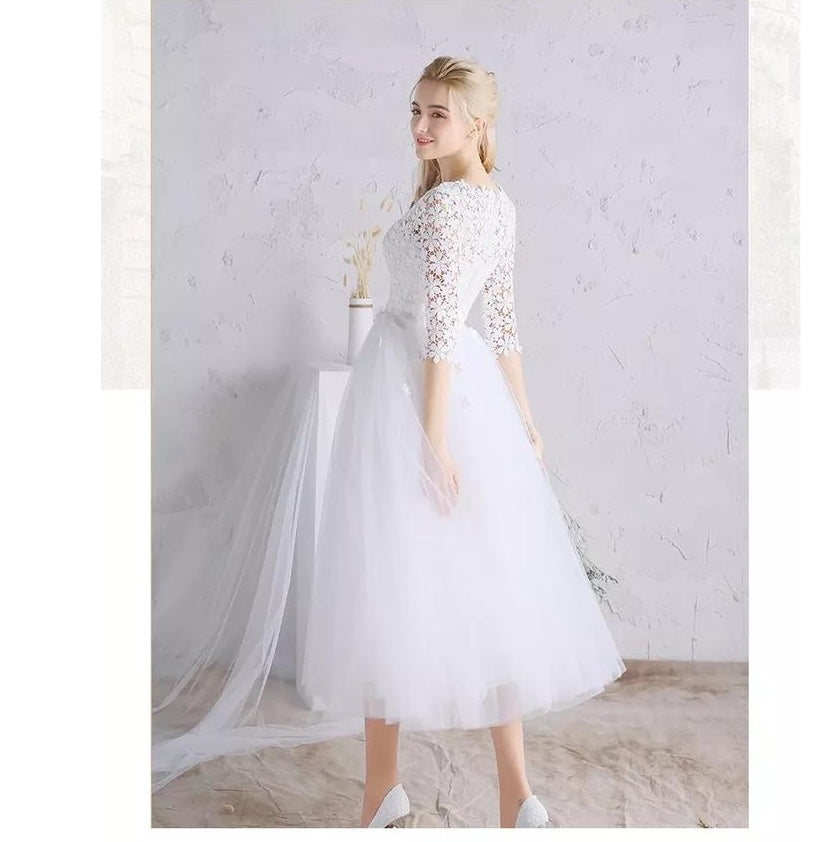 Spring new women's party ladies small  sleeves popular white dress summer dress A&S Collection