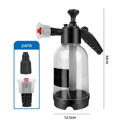 2L Hand Pump Foam Sprayer: Versatile Gardening and Cleaning Tool with Snow Foam Gun Nozzle and Pressure Relief Valve A&S Collection