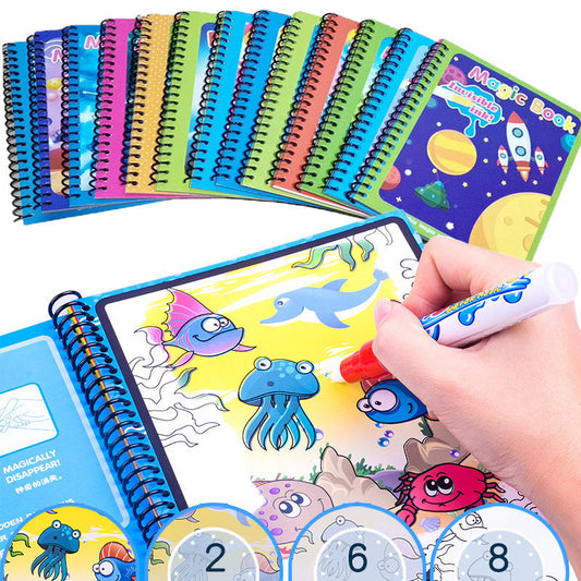 Children's Magic Water Painting Book Coloring And Coloring Book A&S Collection