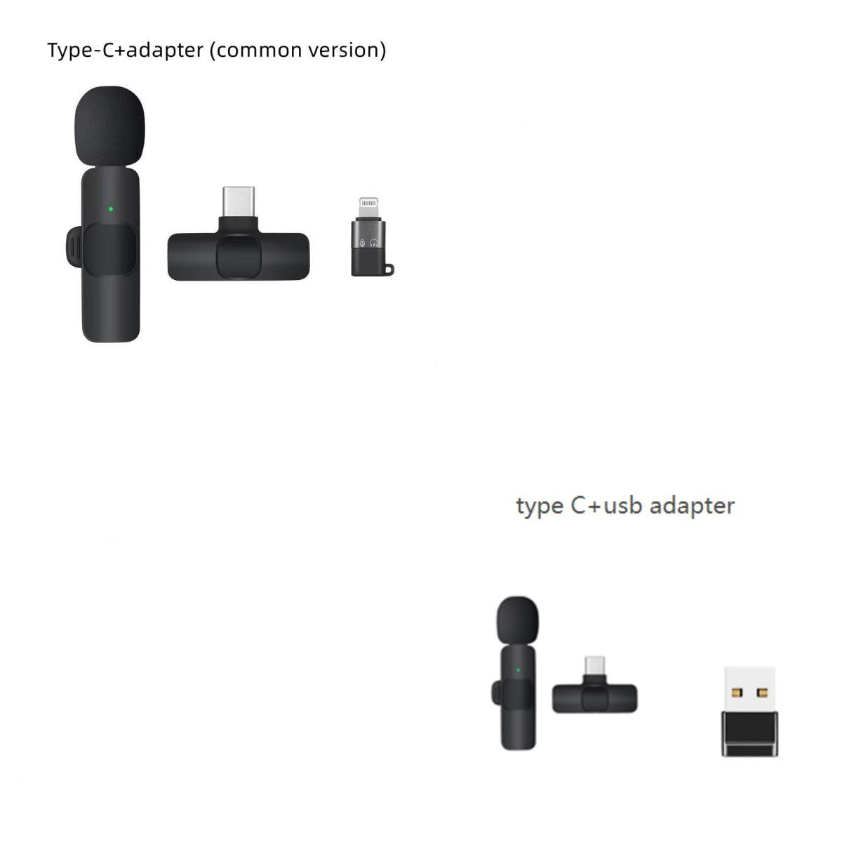 Dual Wireless Lavalier Microphone - Perfect for Outdoor Use with Crystal-Clear Audio CJ
