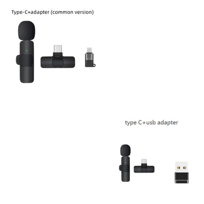 Dual Wireless Lavalier Microphone - Perfect for Outdoor Use with Crystal-Clear Audio CJ