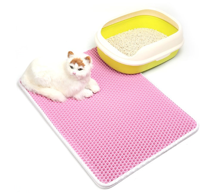 Pet Cat Litter Mat Pet Supplies EVA Double Cat Litter Mat CJ