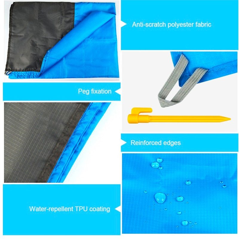 Portable Waterproof Picnic Mat Beach Mat Pocket Blanket A&S Collection