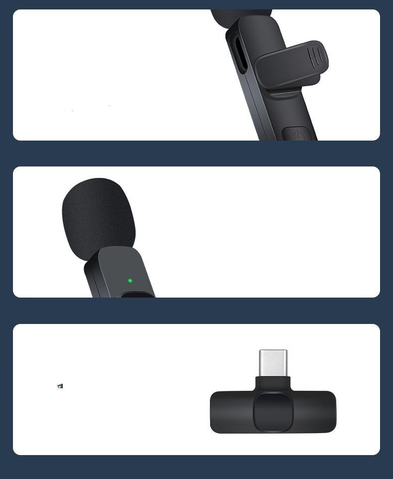 Dual Wireless Lavalier Microphone - Perfect for Outdoor Use with Crystal-Clear Audio CJ