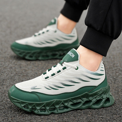 Men's Lace-up Sneakers Thick-soled Daddy Vulcanized Shoes Outdoor Running Sports Casual Shoes A&S Collection