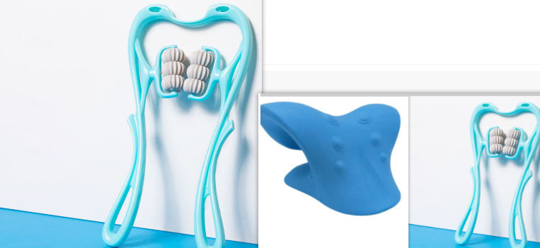 Multifunctional Manual Six-wheel Neck Massager Massage Relieve Roller Massage Tool A&S Collection