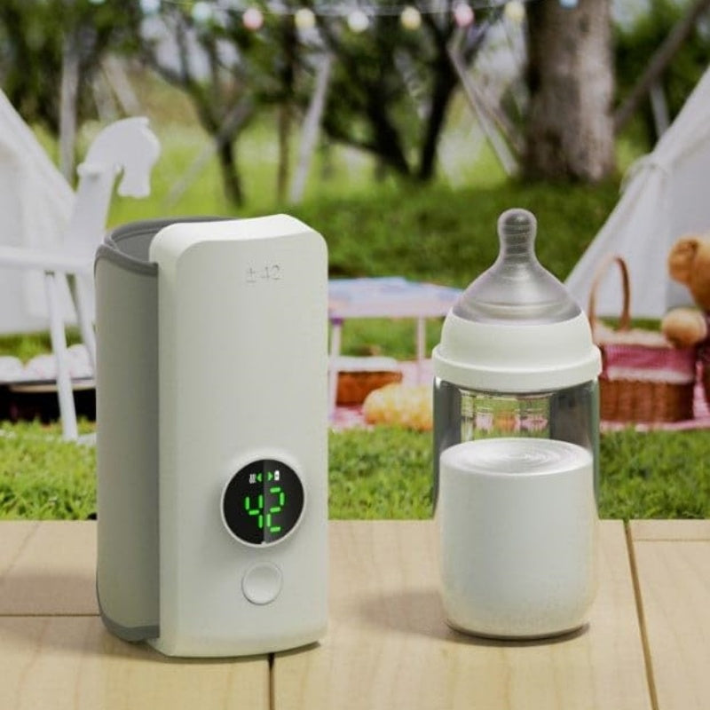 Portable Wireless Rechargeable Baby Bottle Warmer USB Charging And Heating Bag Portable Constant Temperature Milk Warmer Universal Bottle Insulation Sleeve A&S Collection