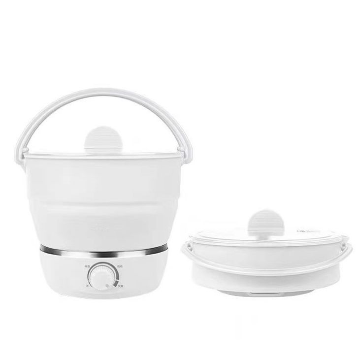 Portable Travel Folding Electric Cooker Multifunctional Electric Hot Pot Food Grade Silicone Dormitory Mini Electric Cooker A&S Collection