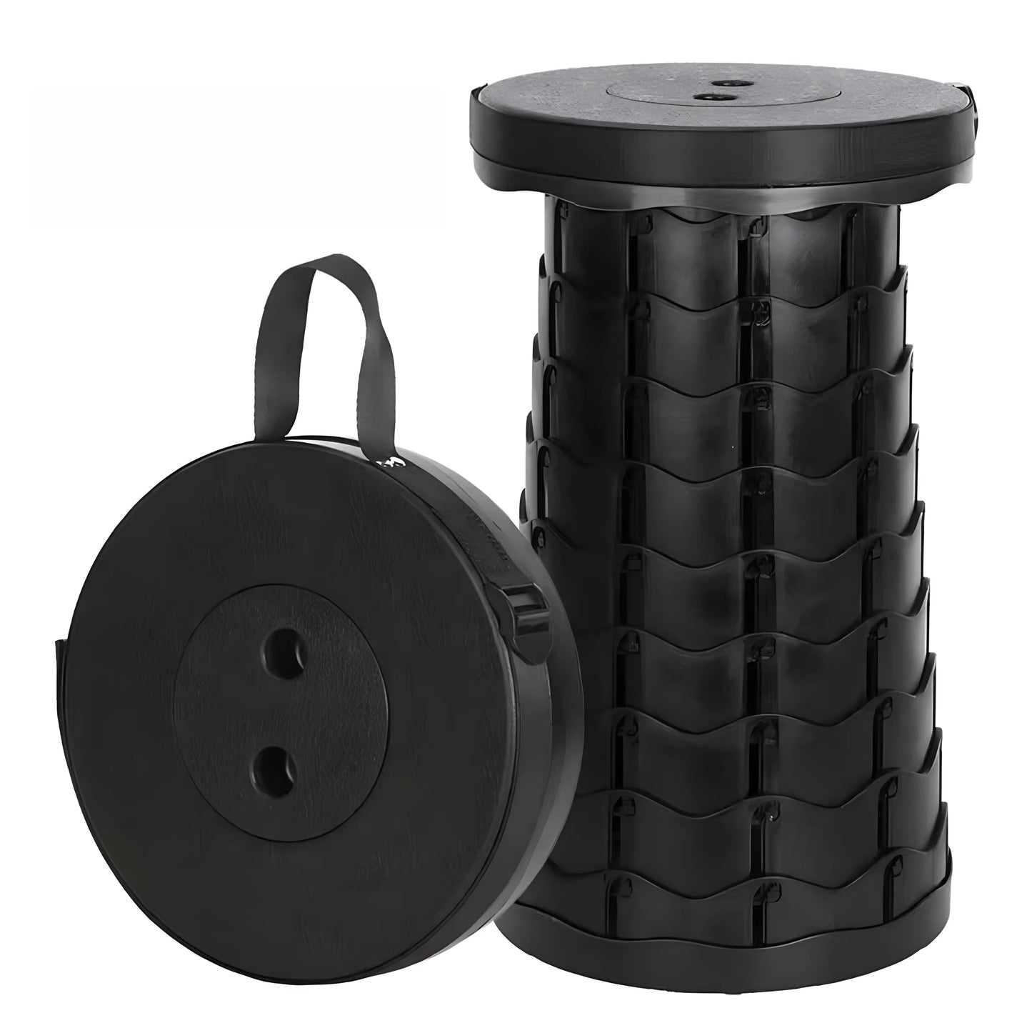 Folding Telescopic Stool Storage Stool Outdoor Travel Folding Stool Adjustable Plastic Fishing Stool Rainbow Telescopic Stool A&S Collection
