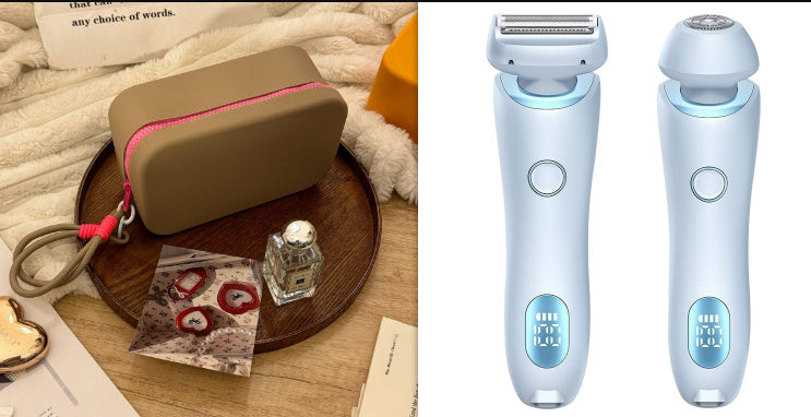 2 In 1 Hair Removal Epilator USB Rechargeable Trimmer Women Body Razor Face Leg Armpit Bikini Hand Pubic Shaver Hair Remover A&S Collection