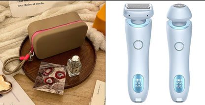2 In 1 Hair Removal Epilator USB Rechargeable Trimmer Women Body Razor Face Leg Armpit Bikini Hand Pubic Shaver Hair Remover A&S Collection