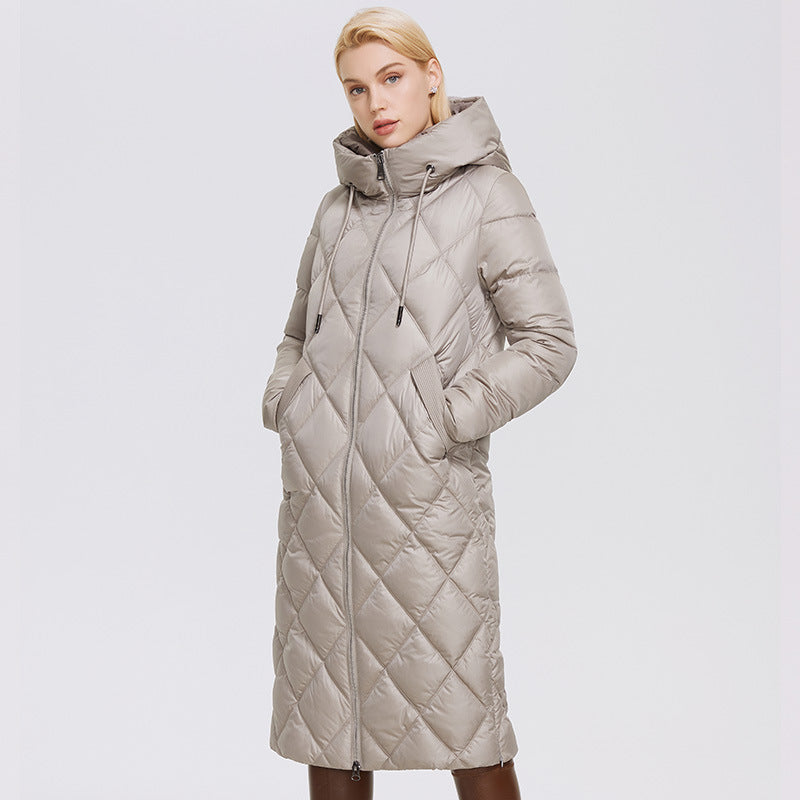 Ozon Wild strawberry Autumn Winter women's coat plus long women's thick warm cotton women's coat A&S Collection