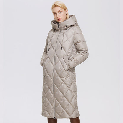 Ozon Wild strawberry Autumn Winter women's coat plus long women's thick warm cotton women's coat A&S Collection