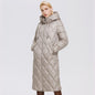 Ozon Wild strawberry Autumn Winter women's coat plus long women's thick warm cotton women's coat A&S Collection