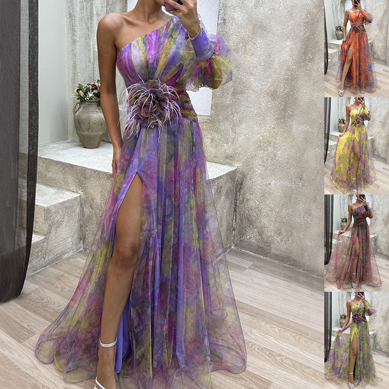 Tie-Dye Off-Shoulder Dresses - Shop Now CJ