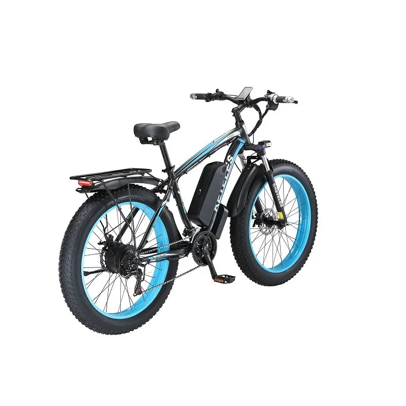 2000W High Power Two Wheel Drive Dual Motor Electric Bike With 26AH Lithium Battery and 26x4.0 inch Fat Tire E-Bike gsmFI
