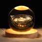Luminous Starry Sky And Planets Moon Moon Crystal Ball Small Night Lamp Projection Ambience Light Creative Gift New Strange Gift A&S Collection
