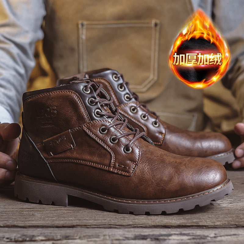 Retro British Style Leather Boots A&S Collection