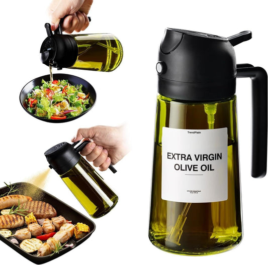 Portable Dual-Purpose Glass Fuel Injector - Versatile Oil Dispenser for Kitchen & Barbecue CJ