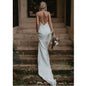 Little White Evening Gown With Train Brigade Shot Long Dress A&S Collection