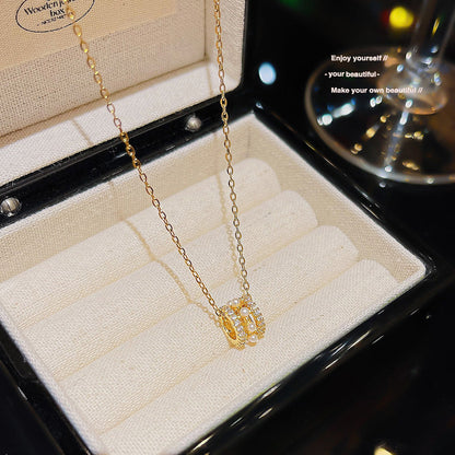Fashion Titanium Steel Necklace - Light Luxury Design with Advanced Sense for Unique Style CJ