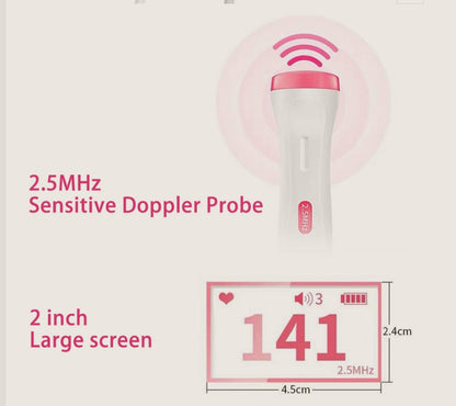 Fetal Heart Rate Monitor Home Pregnancy Baby Fetal Sound Heart Rate Detector A&S Collection