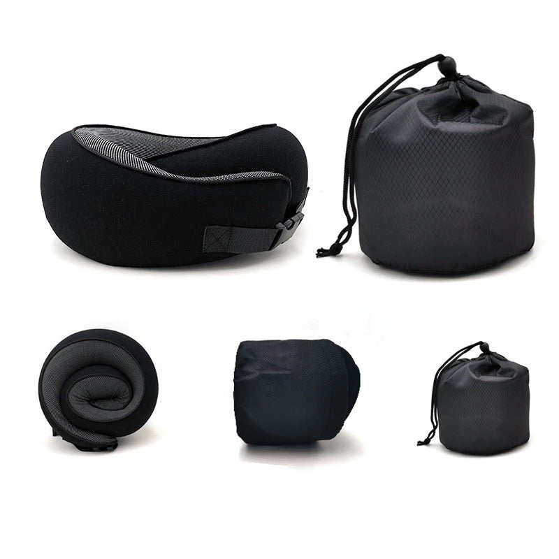 Travel Neck Pillow Non-Deformed Airplane Pillow Travel Neck Cushion Durable U-Shaped Travel Memory Cotton Nap Neck Pillow A&S Collection