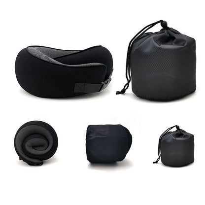 Travel Neck Pillow Non-Deformed Airplane Pillow Travel Neck Cushion Durable U-Shaped Travel Memory Cotton Nap Neck Pillow A&S Collection