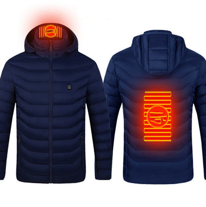 New Heated Jacket Coat USB Electric Jacket Cotton Coat Heater Thermal Clothing Heating Vest Men's Clothes Winter A&S Collection