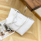 Women's Fashionable Wave Pattern Diamond Plaid Embroidered Shoulder Bag A&S Collection