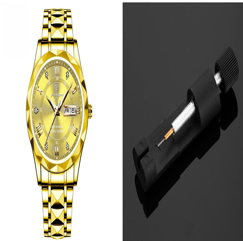 Men's Waterproof Double Calendar Luminous Quartz Watch A&S Collection