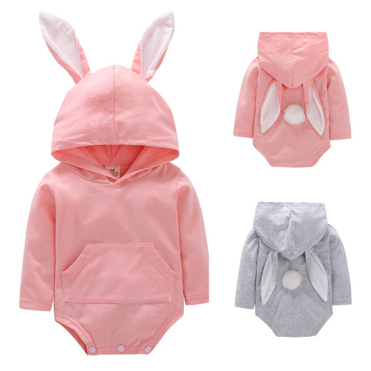 Autumn Newborn Girls Jumpsuits Clothes Baby Knit Rompers + Hat + Bib Pure Color Knitted Long A&S Collection