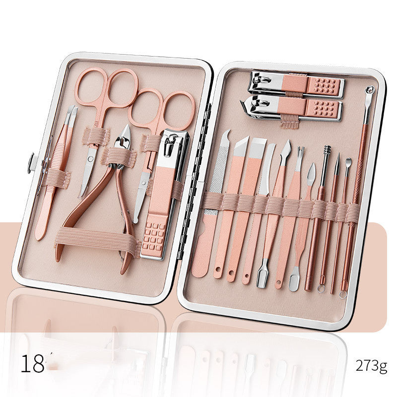 Professional Scissors Nail Clippers Set Ear Spoon Dead Skin Pliers Nail Cutting Pliers Pedicure Knife Nail Groove Trimmers A&S Collection