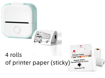 Portable Mini Thermal Label Printer: Home Photo Printer and Student Study Aid with Bluetooth Compatibility – Ideal for Price Tags and Error Correction A&S Collection