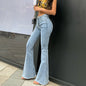 Flare Jeans Pants Women Vintage Denim Ladies Jeans Women Hig CJ