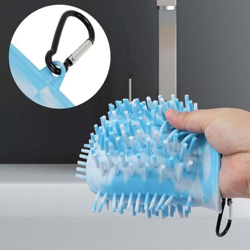 2 In 1 Dog Paw Cleaner Cup Soft Pet Dog Foot Cleaning Washer Brush Cup Portable Pet Foot Washer Paw Clean Brush Foot Cleaning Bucket Pet Products A&S Collection